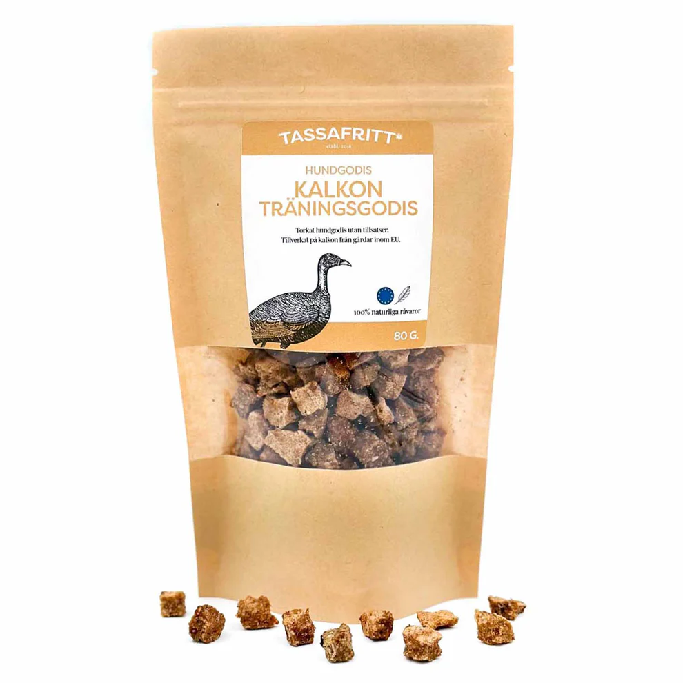 TassaFritt Kalkon träningsgodis 80g