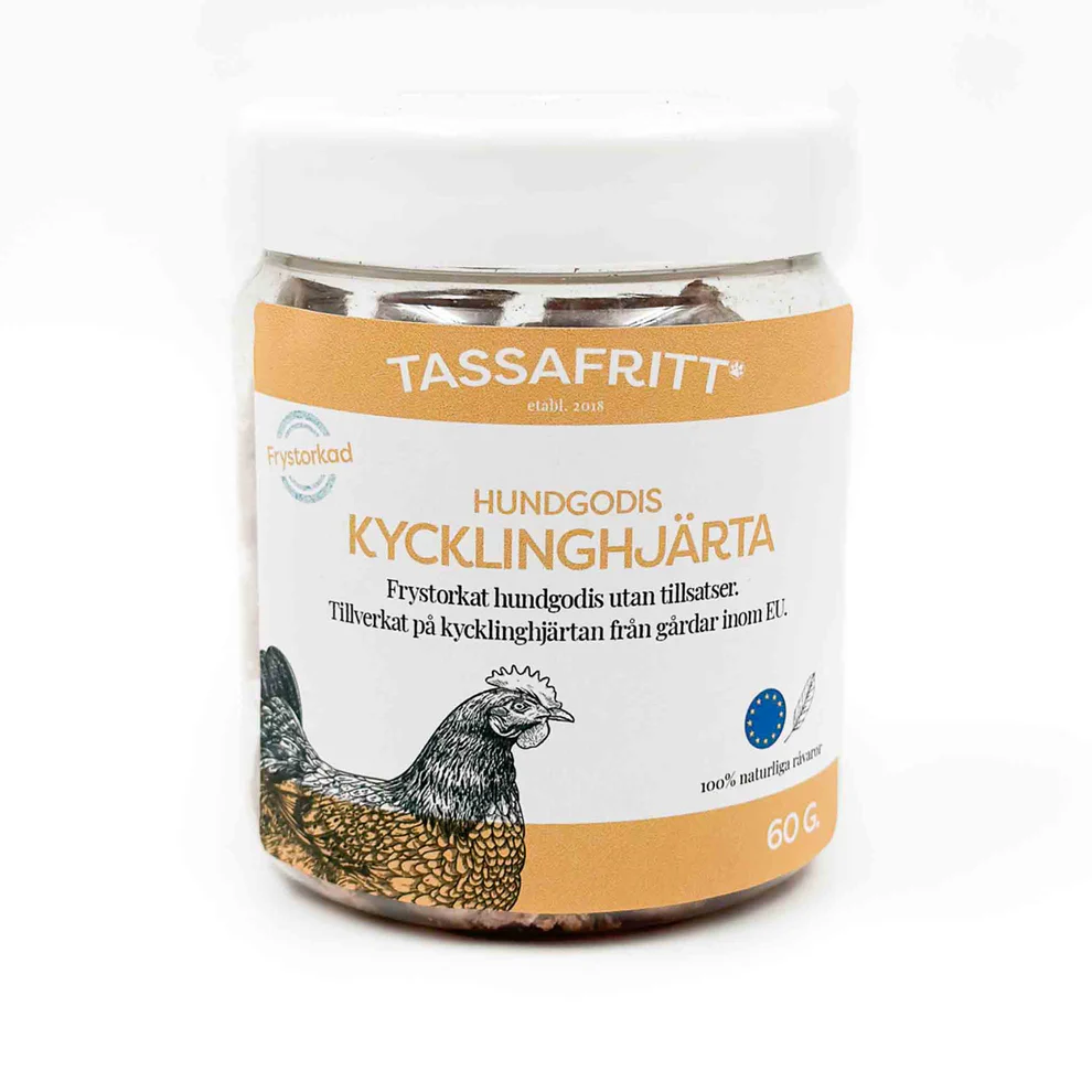 TassaFritt kycklinghjärtan 60g