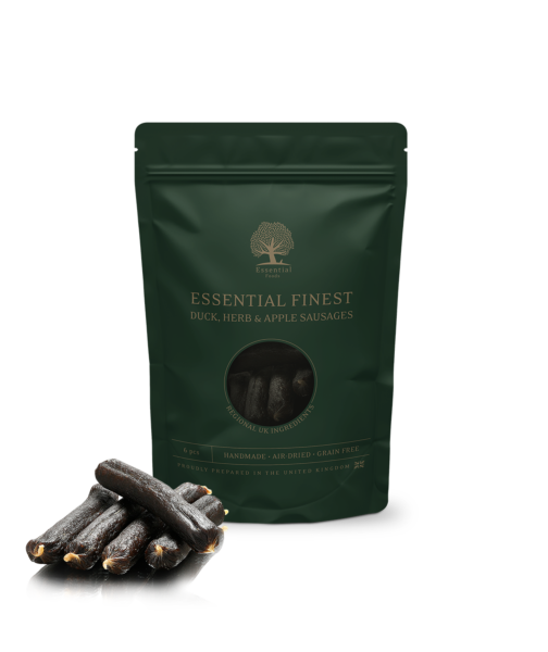ESSENTIAL FOODS Finest Duck, herb & Apple Small Sausages 6 pcs
