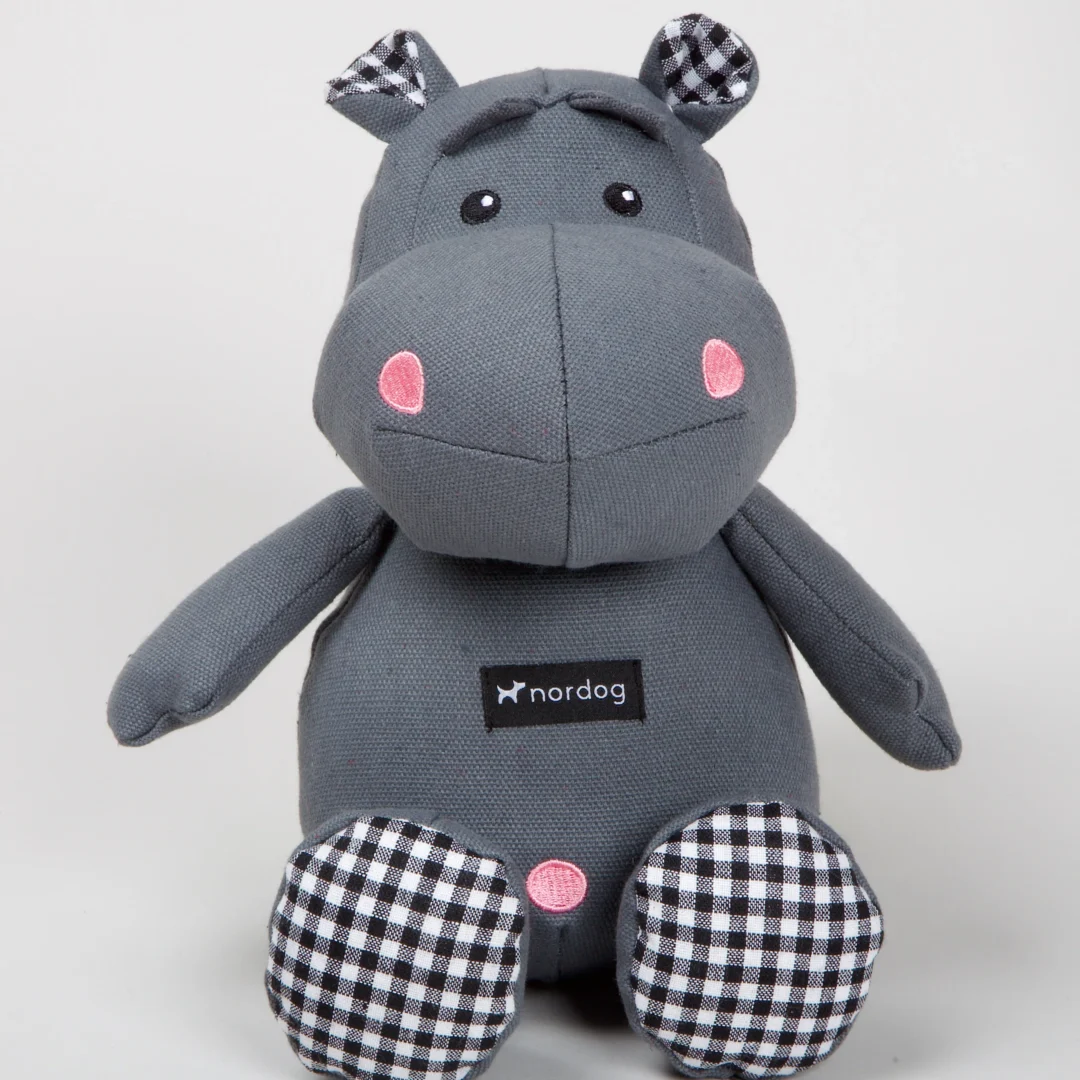 Nordog Hundleksak Henny the Hippo-Grå
