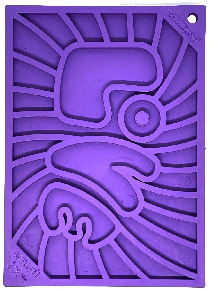 SodaPup Lick Mat Mini Lila Love