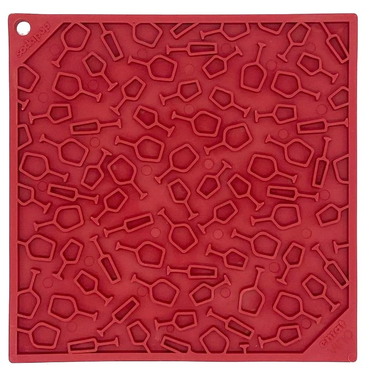 SodaPup Lick Mat Large Red Vino