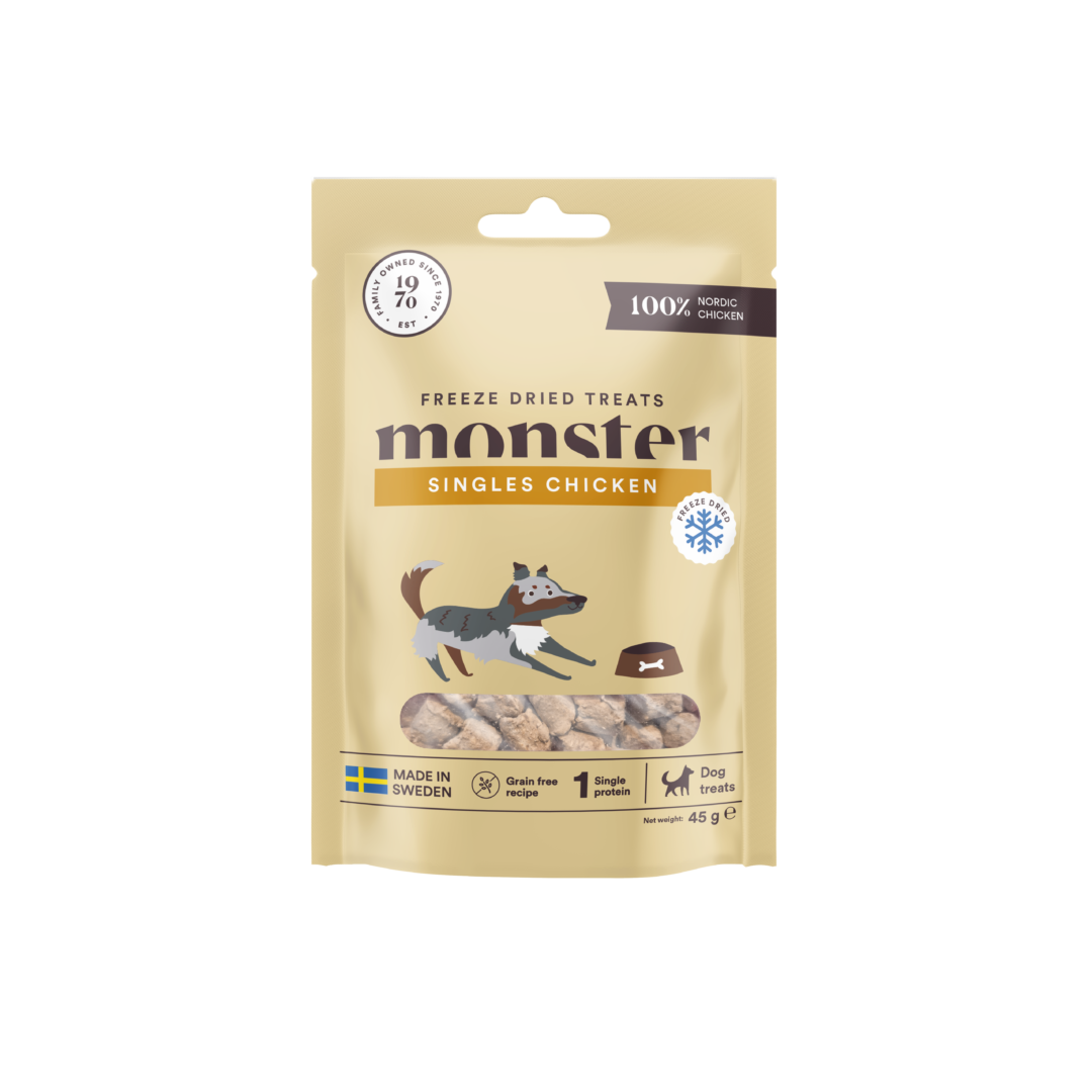 Monster Freeze Dried Treats Singles Chicken