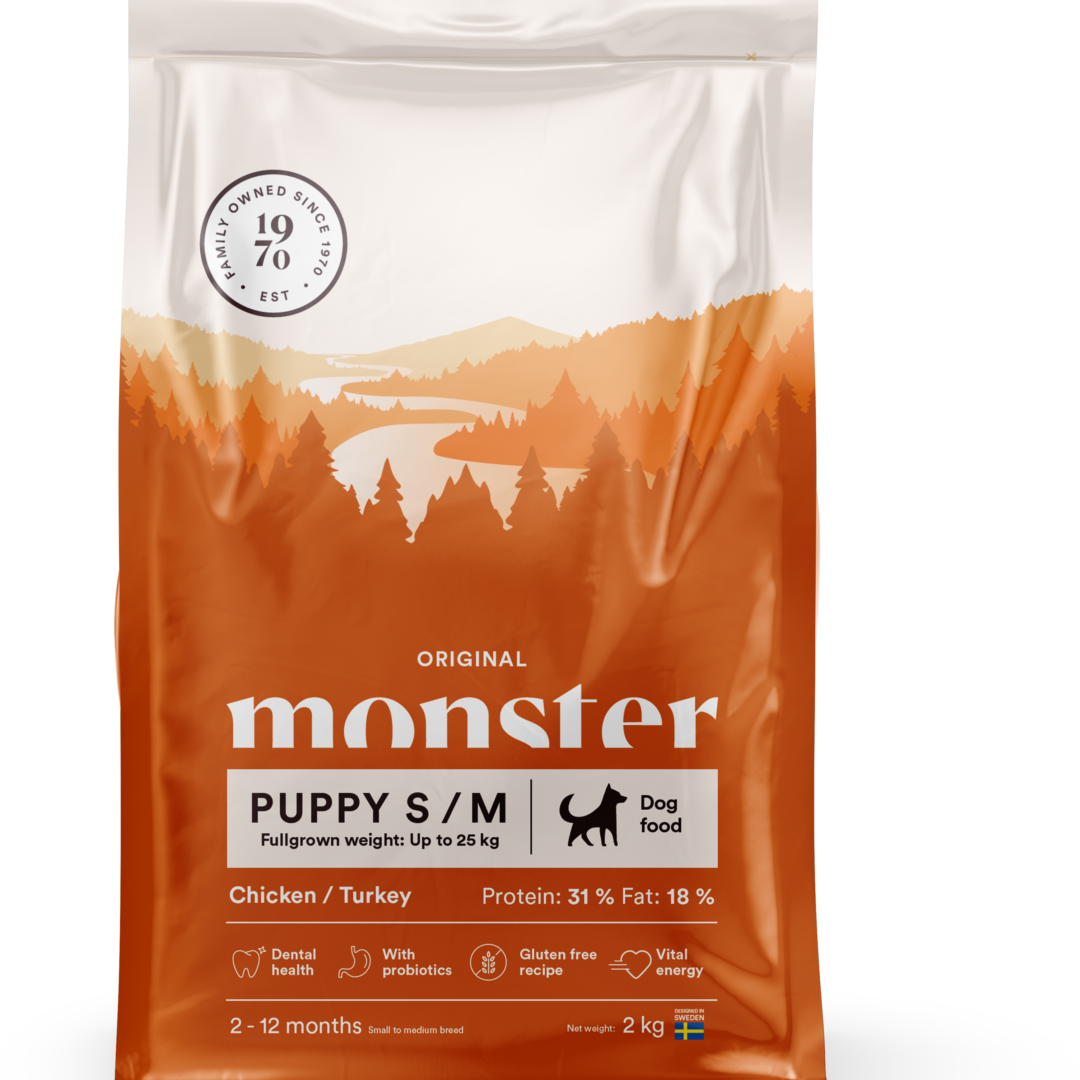 Monster Grain Free Puppy S/M Chicken/Turkey