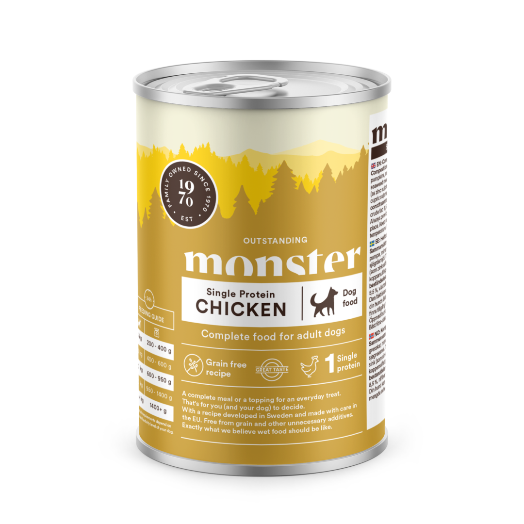 Monster Dog Single Protein Chicken 400g