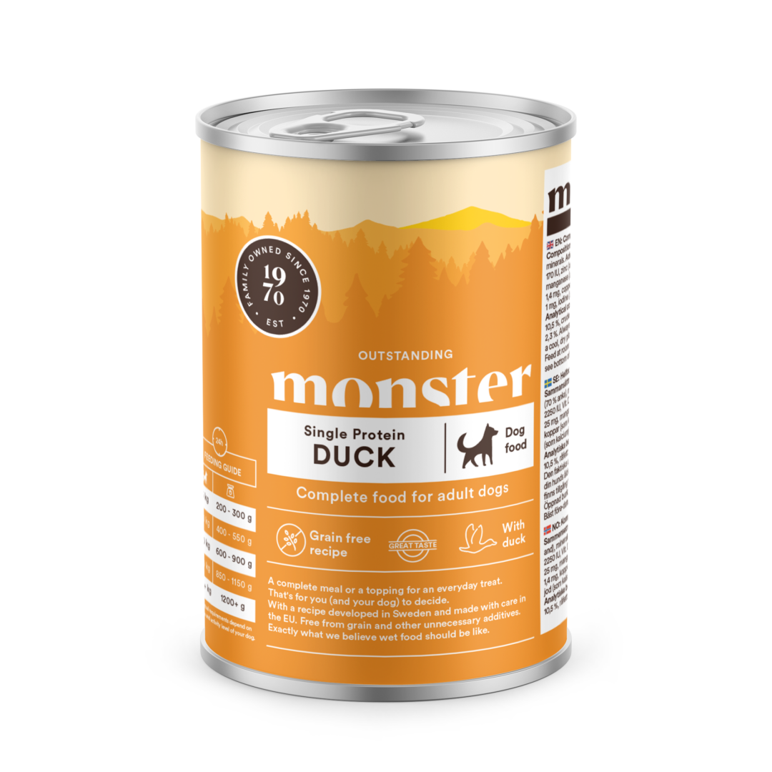 Monster Dog Single Protein Duck 400g