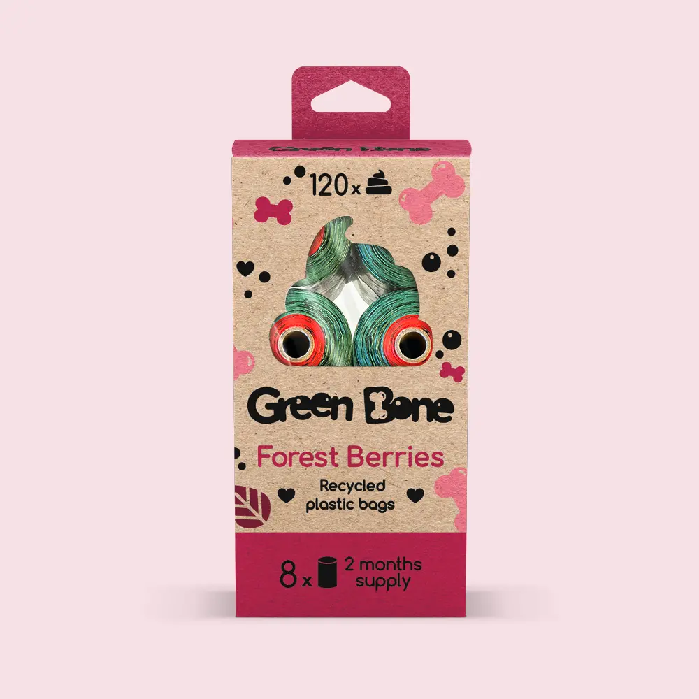 Green Bone Bajspåse 120-pack Forest Berries