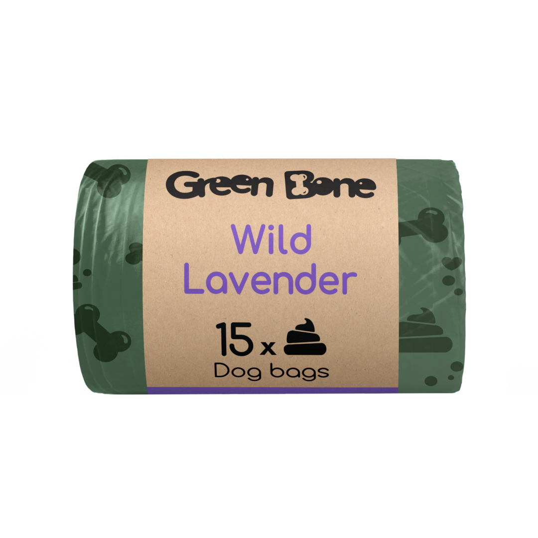 Green Bone Bajspåse 15-pack Wild Lavender