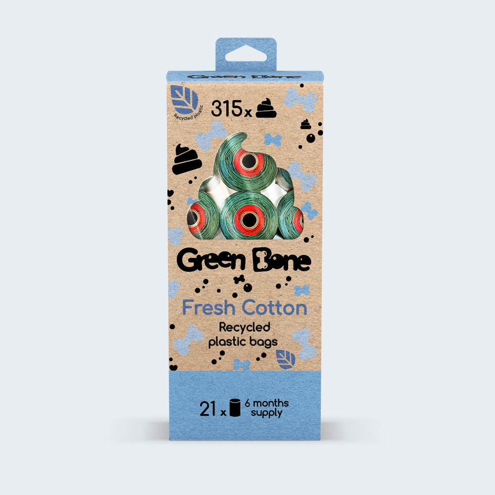 Green Bone Bajspåse 120-pack Fresh Cotton