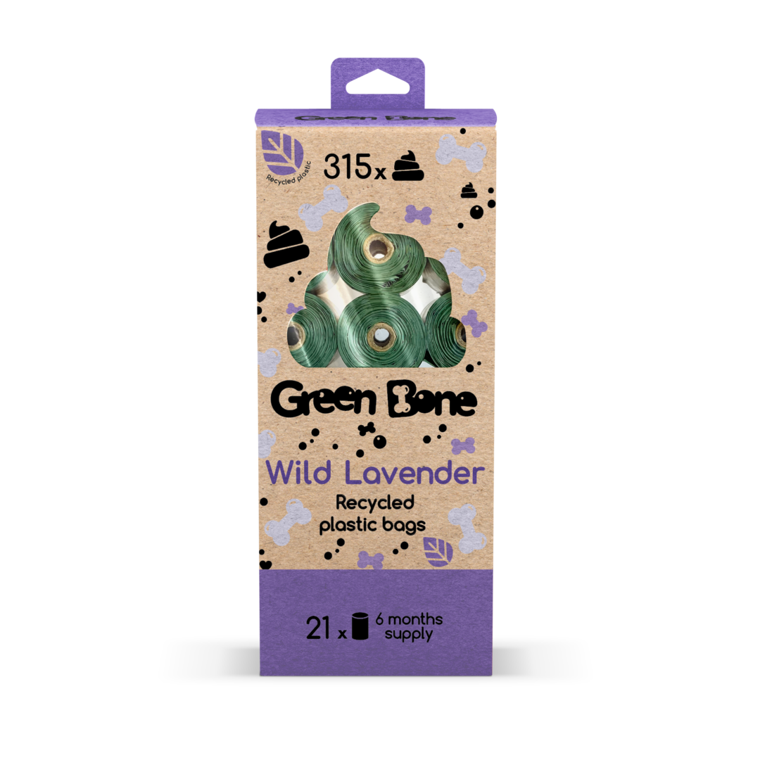 Green Bone Bajspåse 315-pack Wild Lavender