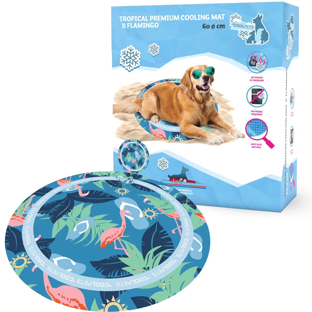 CoolPets Tropical Premium Cooling Mat Floamingo